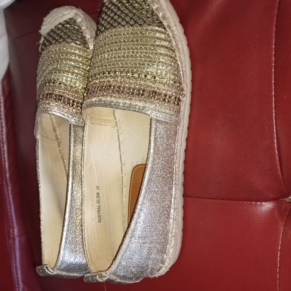 Patrizia by Spring Step Raiatea Slip On Gold Espadrille Loafer - Picture 3 of 9